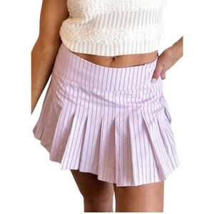 NWT Free People NIA Pink Stripe Skort Medium / Large